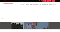 Desktop Screenshot of differentandequal.org